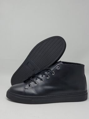 Solovair High Top Sneakers Men’s Size 10.5 Black Leather Lace Up Pre-owned